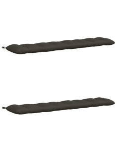 Cuscini per Panchina VIANEN 2 pz 100% Poliestere Antracite 2