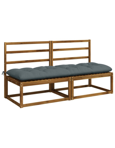 Cuscini per Panchina VIANEN 2 pz 100% Poliestere Blu