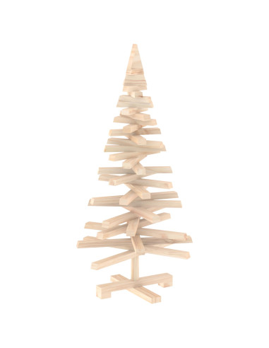Albero di Natale in legno KOTKA 90 cm Legno Massello di Pino