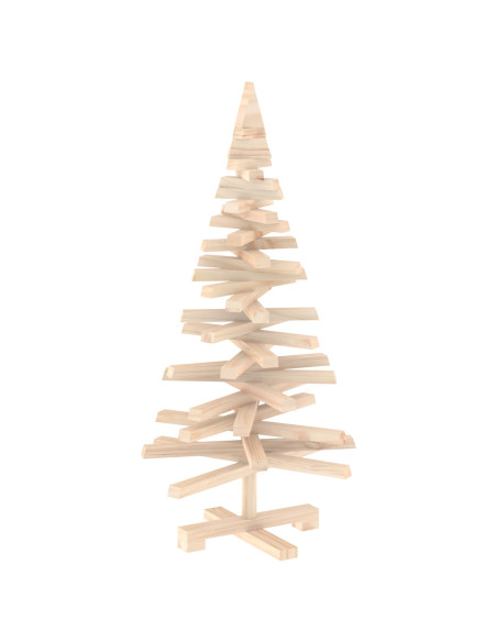 Albero di Natale in legno KOTKA 90 cm Legno Massello di Pino