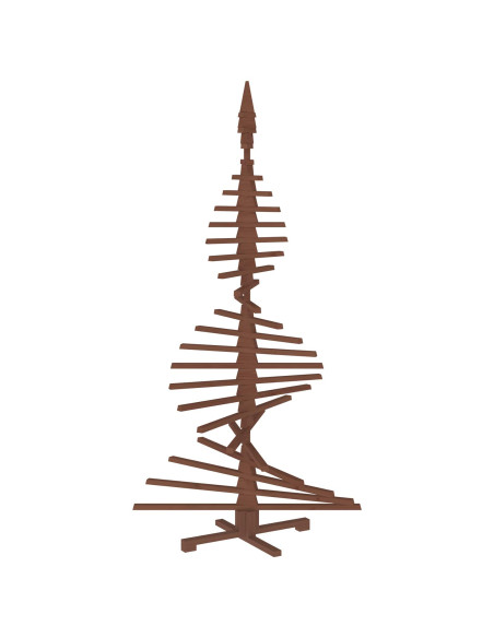 Albero di Natale in legno KOTKA 210 cm Legno Massello di Pino