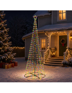 Albero di Natale LED a spirale con base EKENAS 300 cm 475 LED