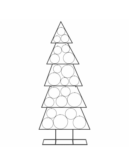 Albero di Natale in metallo con supporto KUOPIO 150 cm Acciaio