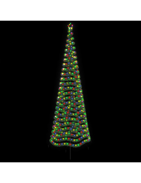Albero di Natale a LED in tinsel con picchetto EKENAS 400 cm
