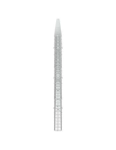Gabione con filo da 5 mm e rete da 5x5 cm 800x10x150 cm