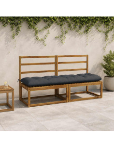 Cuscini per Panchina VIANEN 2 pz 100% Poliestere Blu Scuro