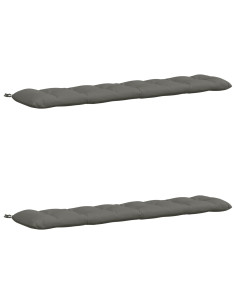 Cuscini per Panchina VIANEN 2 pz 100% Poliestere Grigio 2