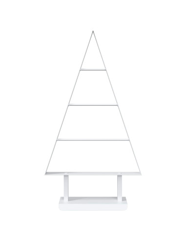 Albero di Natale in metallo KUOPIO 60 cm Acciaio Bianco