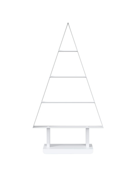 Albero di Natale in metallo KUOPIO 60 cm Acciaio Bianco