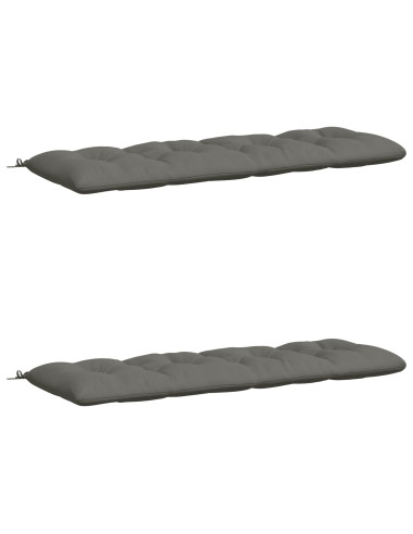 Cuscini per Panchina VIANEN 2 pz 100% Poliestere Grigio