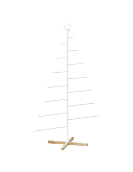 Albero di Natale in metallo con supporto KUOPIO 180 cm Acciaio