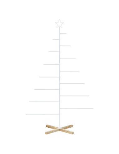 Albero di Natale in metallo con supporto KUOPIO 180 cm Acciaio