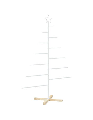 Albero di Natale in metallo con supporto KUOPIO 150 cm Acciaio