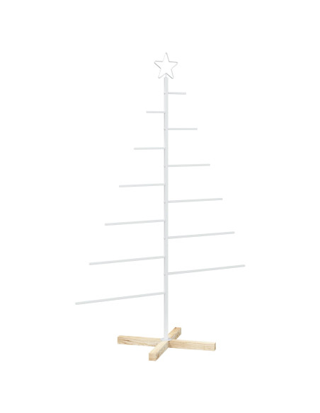 Albero di Natale in metallo con supporto KUOPIO 150 cm Acciaio