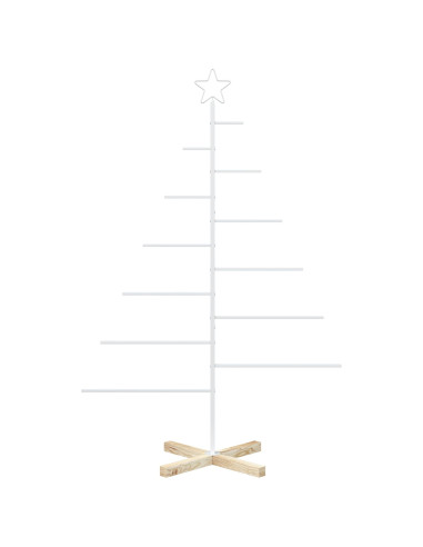Albero di Natale in metallo con supporto KUOPIO 150 cm Acciaio