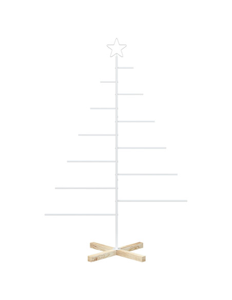 Albero di Natale in metallo con supporto KUOPIO 150 cm Acciaio