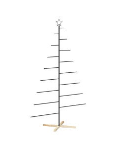 Albero di Natale in metallo con supporto KUOPIO 210 cm Acciaio 2