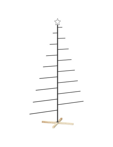 Albero di Natale in metallo con supporto KUOPIO 210 cm Acciaio