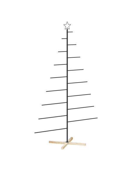 Albero di Natale in metallo con supporto KUOPIO 210 cm Acciaio
