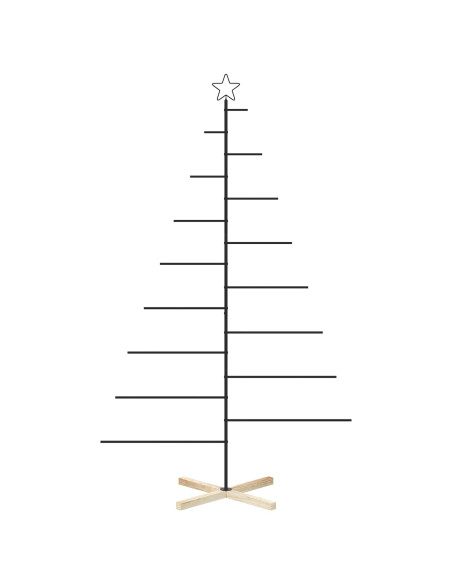 Albero di Natale in metallo con supporto KUOPIO 210 cm Acciaio