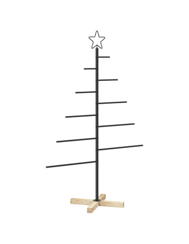 Albero di Natale in metallo con supporto KUOPIO 125 cm Acciaio