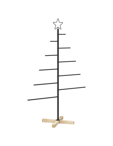 Albero di Natale in metallo con supporto KUOPIO 125 cm Acciaio
