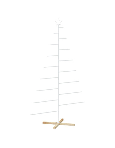 Albero di Natale in metallo con supporto KUOPIO 210 cm Acciaio