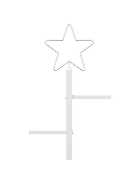 Albero di Natale in metallo con supporto KUOPIO 210 cm Acciaio