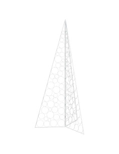 Albero di Natale in metallo KUOPIO 210 cm Acciaio Bianco 2