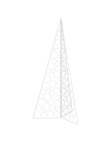 Albero di Natale in metallo KUOPIO 210 cm Acciaio Bianco