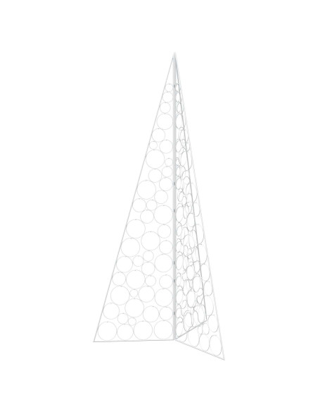 Albero di Natale in metallo KUOPIO 210 cm Acciaio Bianco
