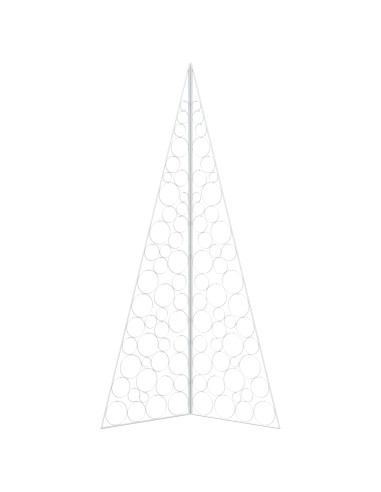 Albero di Natale in metallo KUOPIO 210 cm Acciaio Bianco