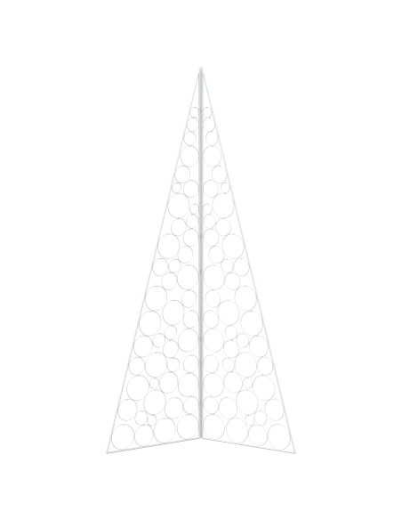 Albero di Natale in metallo KUOPIO 210 cm Acciaio Bianco