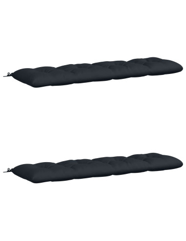 Cuscini per Panchina VIANEN 2 pz 100% Poliestere Blu Scuro