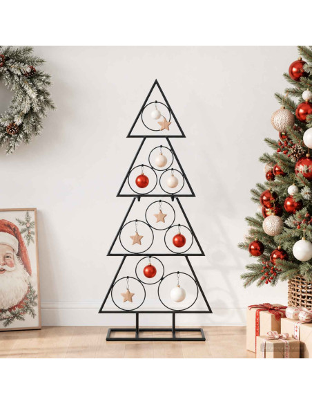 Albero di Natale in metallo con supporto KUOPIO 90 cm Acciaio