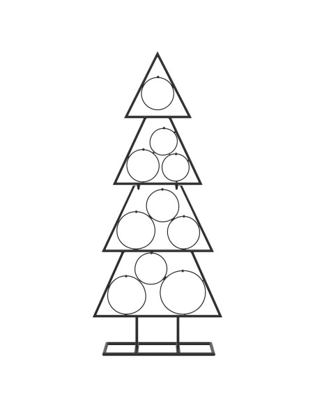 Albero di Natale in metallo con supporto KUOPIO 90 cm Acciaio