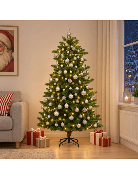Artificial Christmas Tree with Bauble 180 cm 300 LED