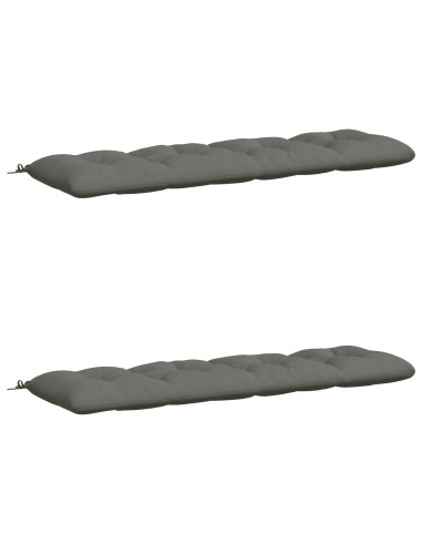 Cuscini per Panchina VIANEN 2 pz 100% Poliestere Grigio