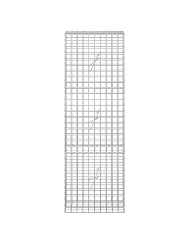 Gabione con filo da 5 mm e rete da 5x5 cm 50x20x150 cm