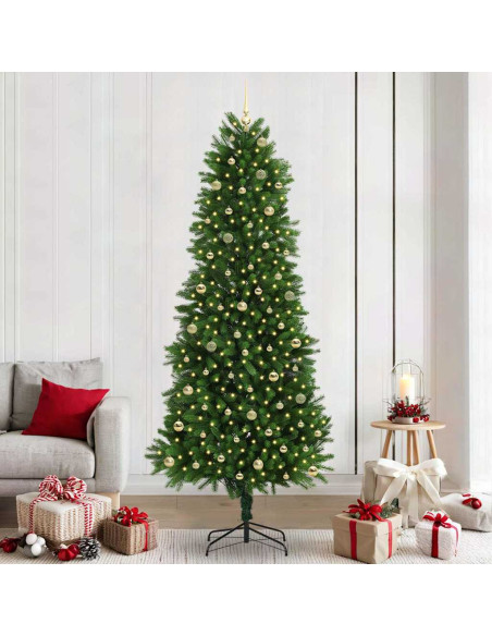 Albero di Natale con 300 LED con supporto Verde 240 cm PE
