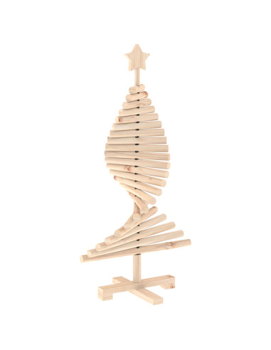 Albero di Natale in legno KOTKA 90 cm Legno Massello di Pino
