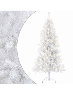 Albero di Natale Artificiale con Rami Pieghevoli 210 cm 300 LED 2