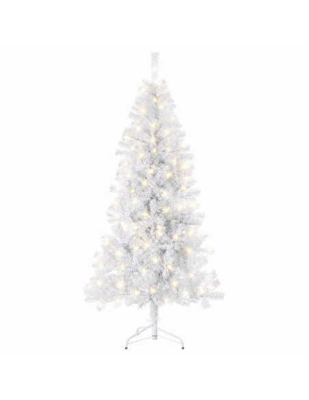 Albero di Natale Artificiale con Rami Pieghevoli 210 cm 300 LED