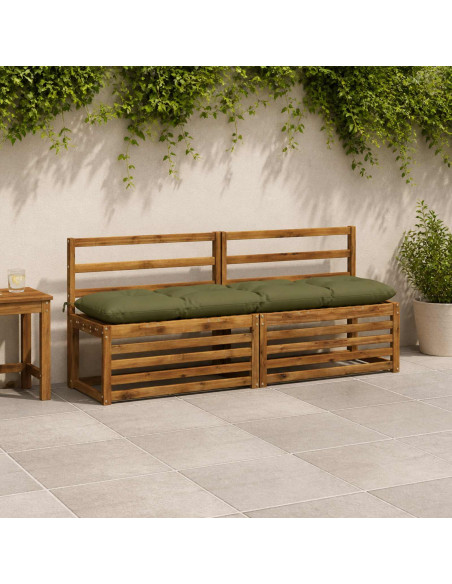 Cuscino per panchina VIANEN 100% Poliestere Verde Oliva