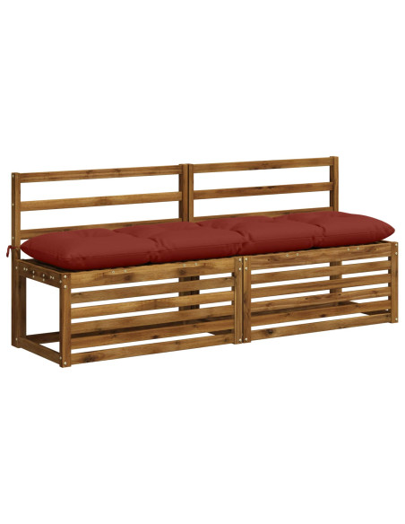 Cuscino per panchina VIANEN 100% Poliestere Rosso