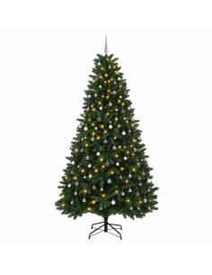 Albero di Natale artificiale verde medio con palline 300 cm 2