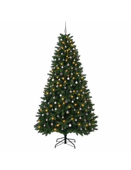 Albero di Natale artificiale verde medio con palline 300 cm