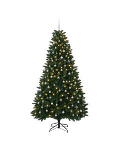 Albero di Natale artificiale verde medio con palline 300 cm 2