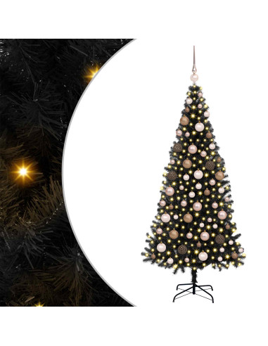 Albero di Natale Nero 180 cm PVC