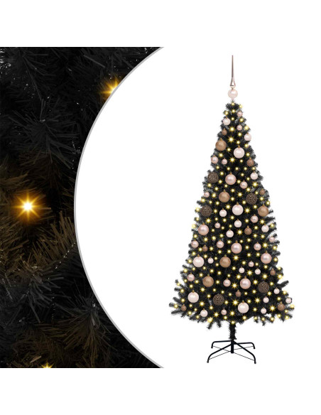 Albero di Natale Nero 180 cm PVC